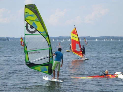 Kitesurfing on the Chiemsee 