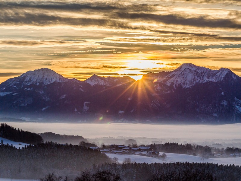 Chiemgau Winterabend