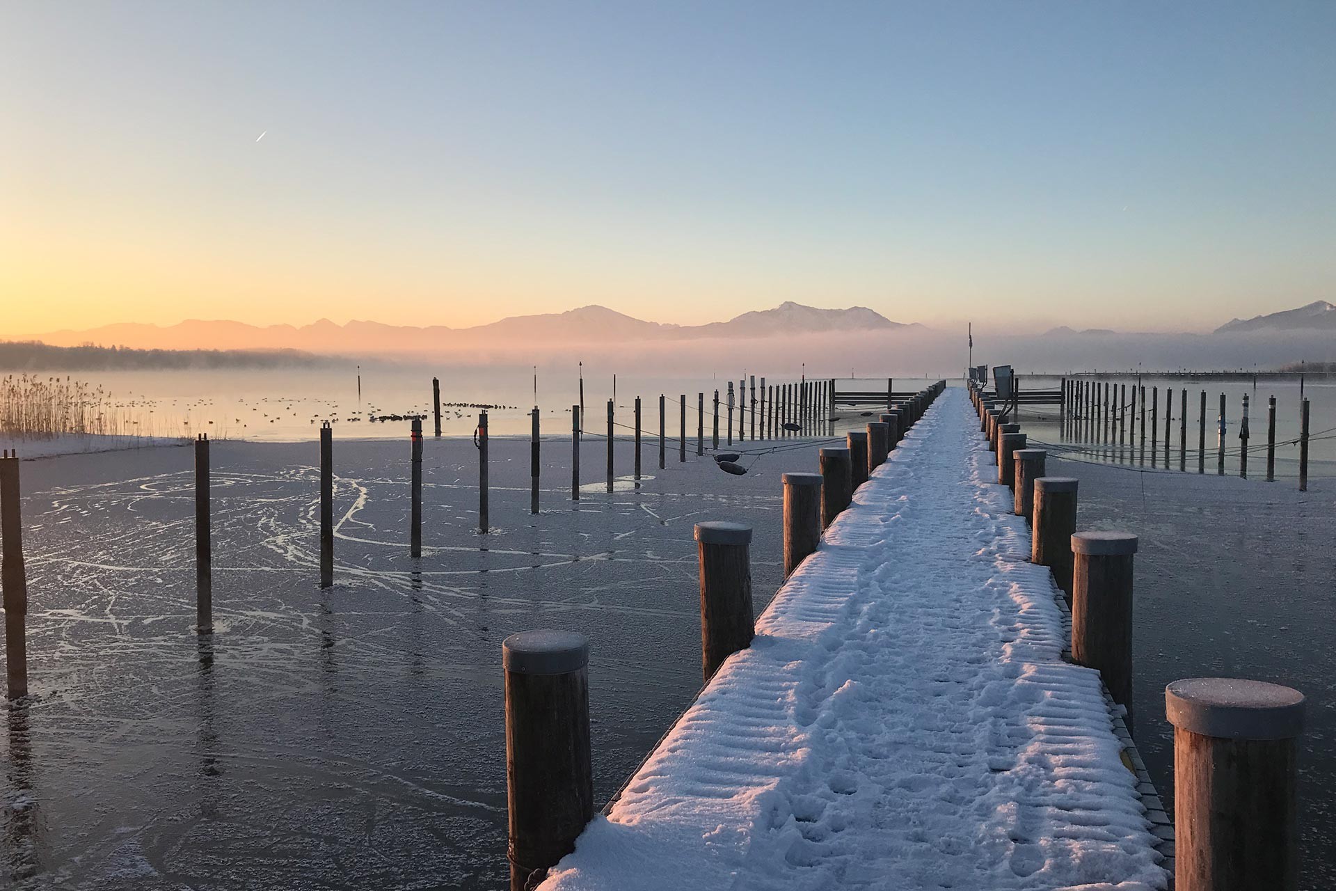 Winterstimmung am Chiemsee