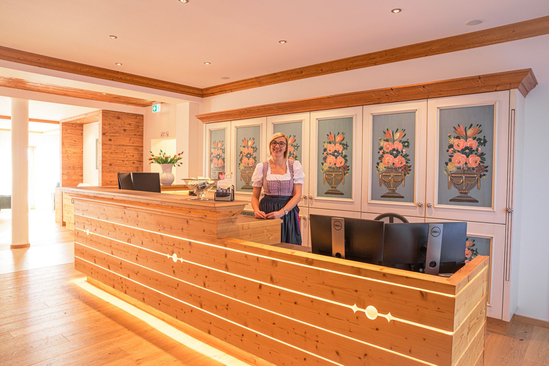 Rezeption SeeHotel Wassermann