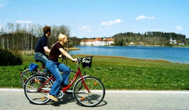 Radfahrer Kloster Seeon