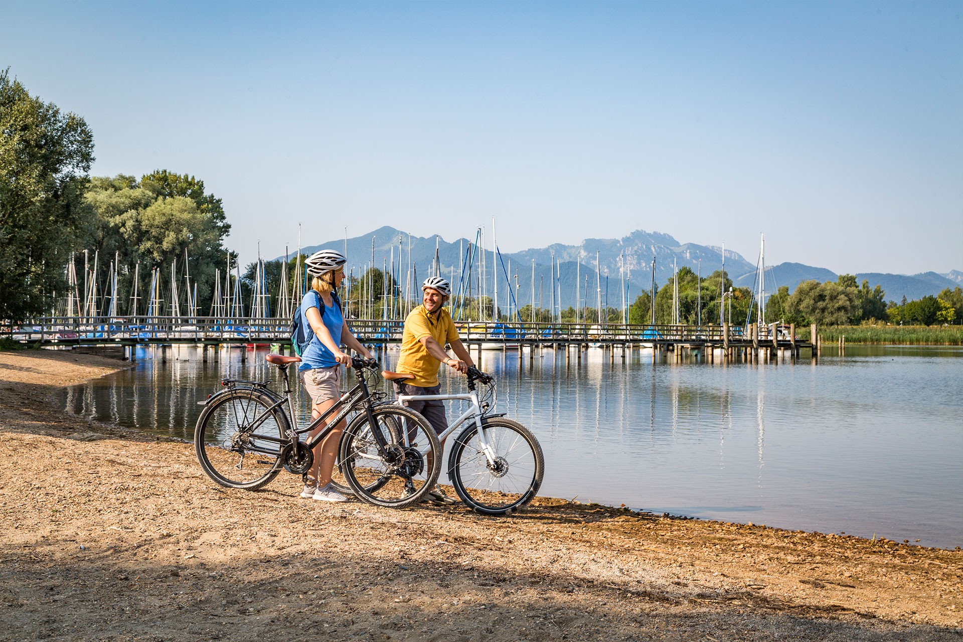 Cycling at the Chiemsee 